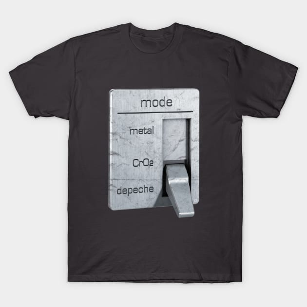 Retro Music Tape Mode Switch T-Shirt by Chosen Idea